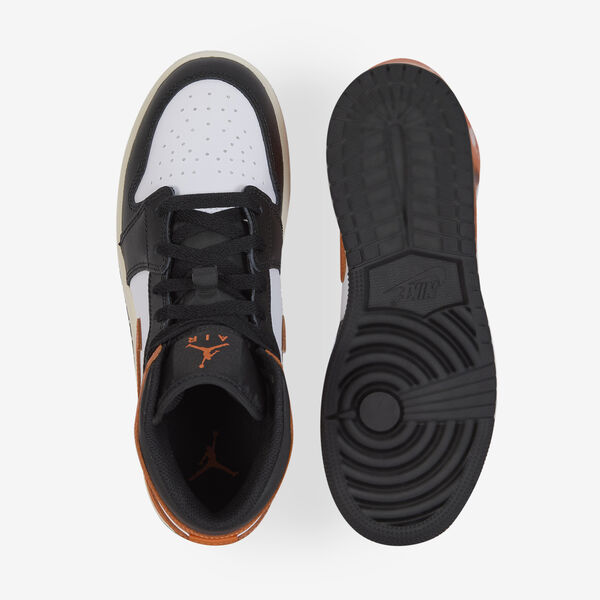 JORDAN AIR JORDAN MID ORANGE/NOIR SNEAKERS ENFANT