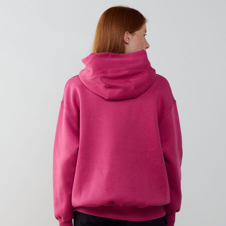 NIKE HOODIE PHOENIX LONG OVERSIZED ROSE/BEIGE FEMME