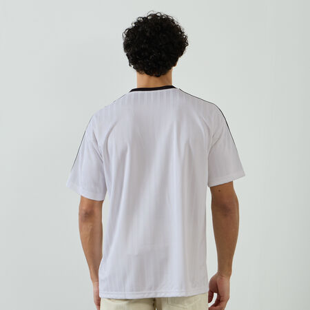 ADIDAS ORIGINALS TEE SHIRT JERSEY 3 STRIPES BLANC HOMME