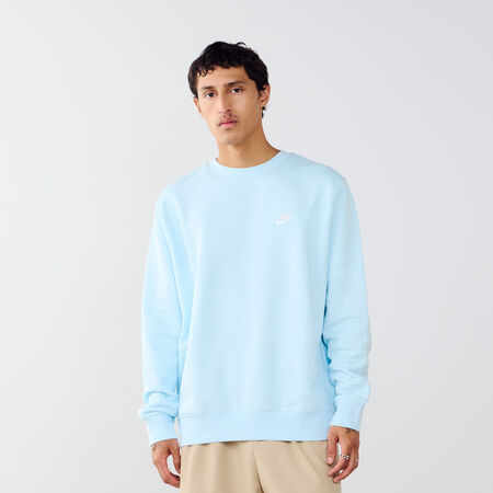 NIKE SWEAT CREW CLUB BLEU/BLANC HOMME