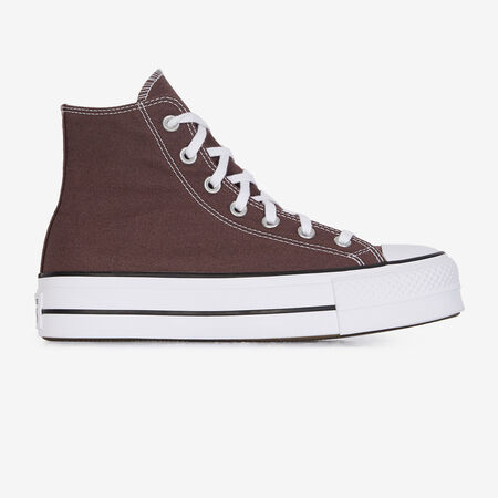 CONVERSE chuck taylor all star CHUCK TAYLOR ALL STAR LIFT HI MARRON FEMME