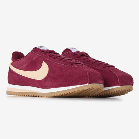 NIKE cortez CORTEZ SUEDE BORDEAUX/ROSE FEMME