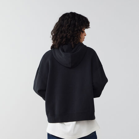 NIKE HOODIE PHOENIX LANG OVERSIZED ZWART DAMES