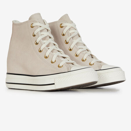 CONVERSE chuck taylor all star CHUCK TAYLOR ALL STAR WEDGE SUEDE BEIGE FEMME