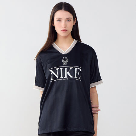 NIKE JERSEY VNECK NOIR/GRIS DAMES