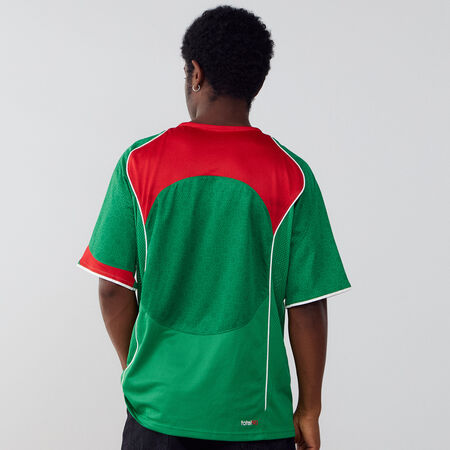 NIKE JERSEY T90 ENERGY VERT/ROUGE HEREN