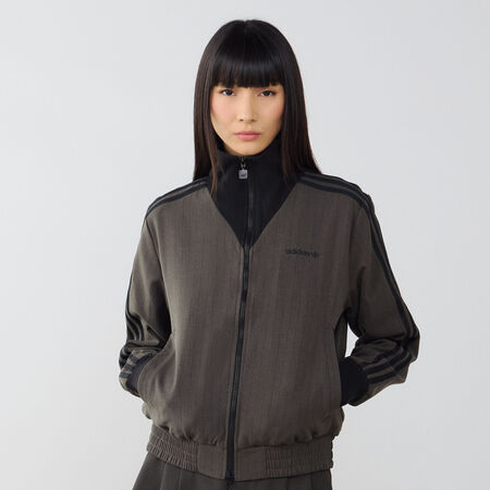 ADIDAS ORIGINALS JACKET FZ TAILORED GRIS/NOIR FEMME