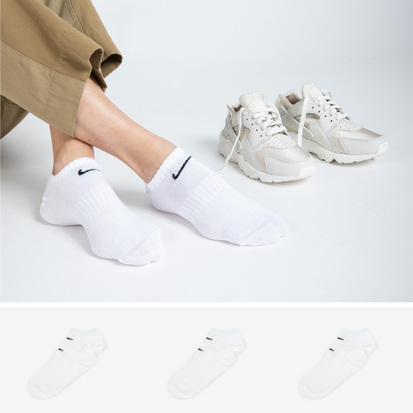 NIKE CHAUSSETTES X3 INVISIBLE BLANC - CHAUSSETTE MIXTE