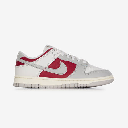 NIKE DUNK LOW GRIS/ROUGE DAMES