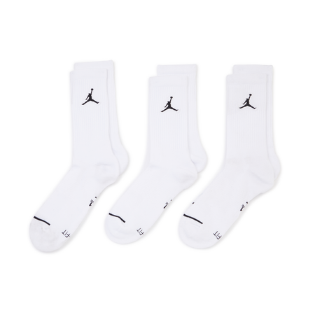 JORDAN CHAUSSETTES X3 CREW JUMPMAN BLANC/NOIR HOMME