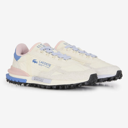 LACOSTE ELITE ACTIVE ECRU/BLEU/ROSE DAMES