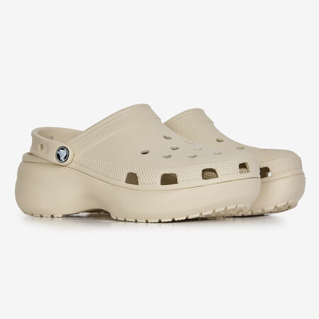 CROCS CLASSIC PLATFORM CLOG BLANC DAMES