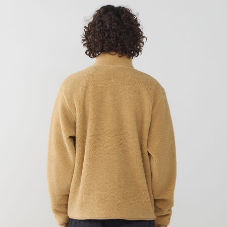 ADIDAS ORIGINALS JACKET FZ TEDDY FLEECE MARRON/BLANC HEREN