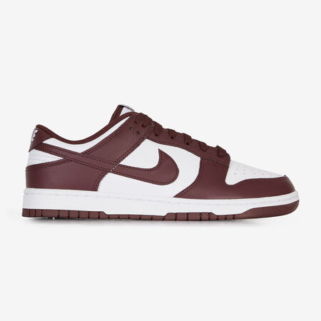 DUNK LOW : BLANC/BORDEAUX
