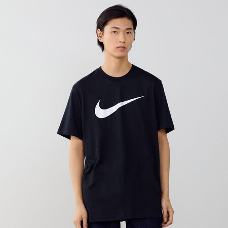 NIKE TEE SHIRT SWOOSH NOIR/BLANC HEREN