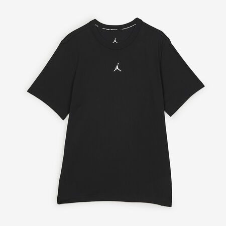 TEE SHIRT CENTERED LOGO : NOIR/BLANC