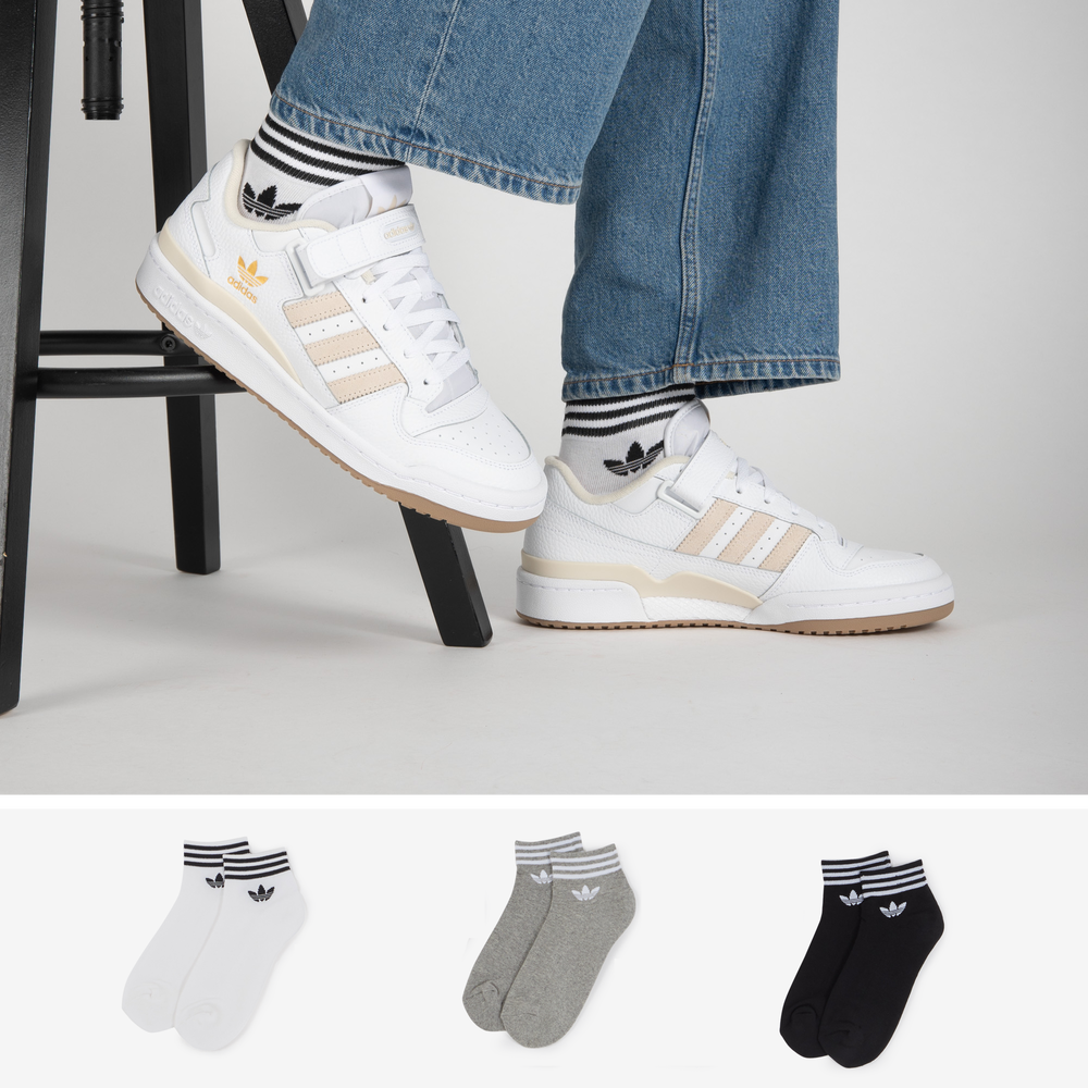 ADIDAS ORIGINALS CHAUSSETTES X3 ANKLE TREFOIL NOIR MULTICOLORE CHAUSSETTE MIXTE Courir.be