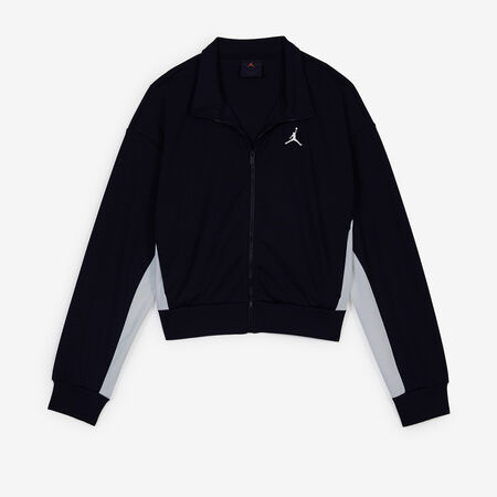 JORDAN JACKET TRACKTOP CORE ZWART/WIT DAMES