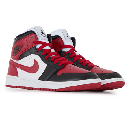 JORDAN air jordan 1 AIR JORDAN 1 MID ALTERNATE BRED ZWART/ROOD DAMES