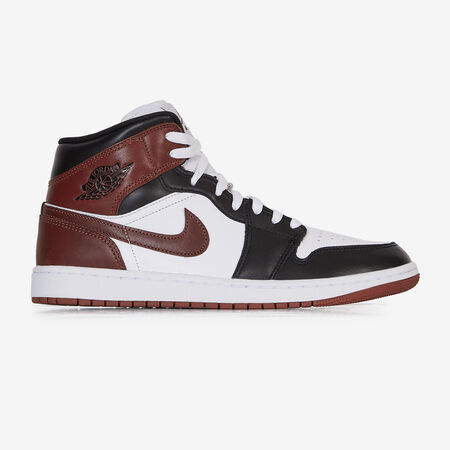 JORDAN air jordan 1 AIR JORDAN 1 MID BLANC/MARRON HOMME