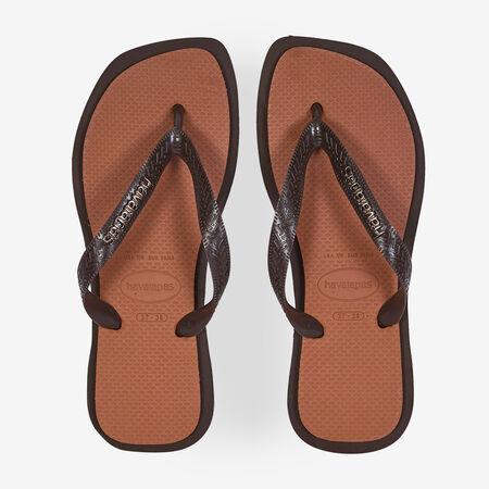 TOP SQUARE FUSION : ORANGE/MARRON