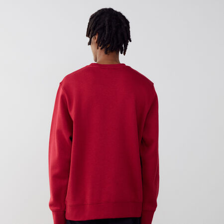 NIKE SWEAT CREW CLUB BORDEAUX/BLANC HOMME