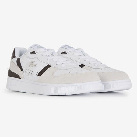 LACOSTE t-clip T-CLIP BLANC/MARRON DAMES