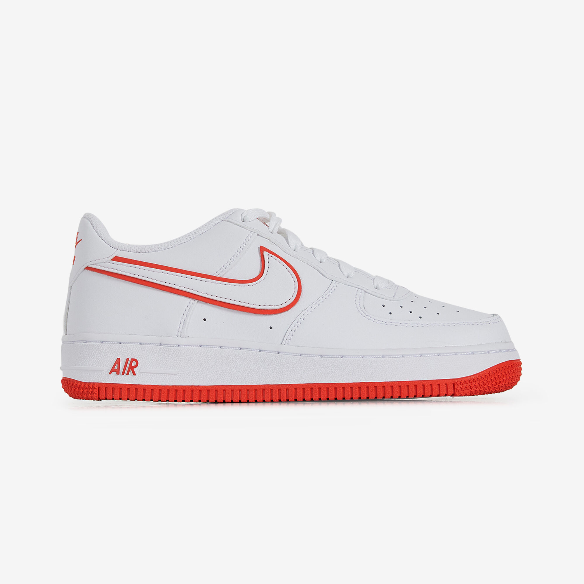 Nike air force wit met rood sale