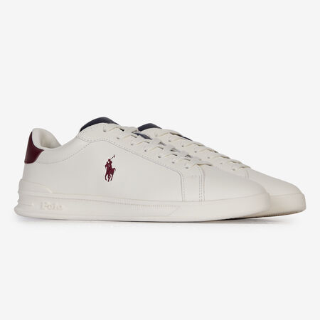 POLO RALPH LAUREN HERITAGE COURT BLANC/BORDEAUX HOMME