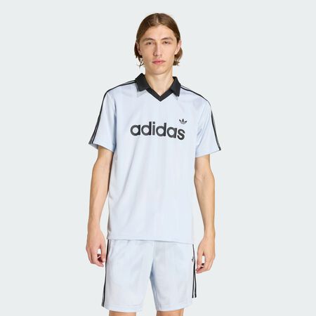 ADIDAS ORIGINALS JERSEY ARCHIVE COLLAR BLEU HEREN