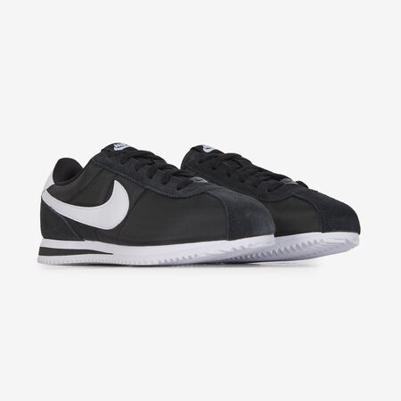 NIKE CORTEZ NYLON NOIR/BLANC JUNIOR