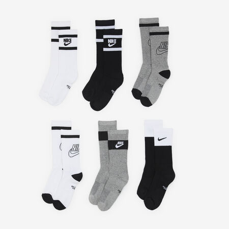 NIKE CHAUSSETTES X6 CREW CUSHION KID BLANC/GRIS ENFANT