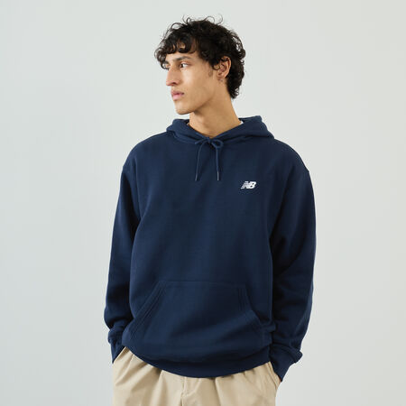 NEW BALANCE HOODIE SMALL LOGO BLEU HOMME