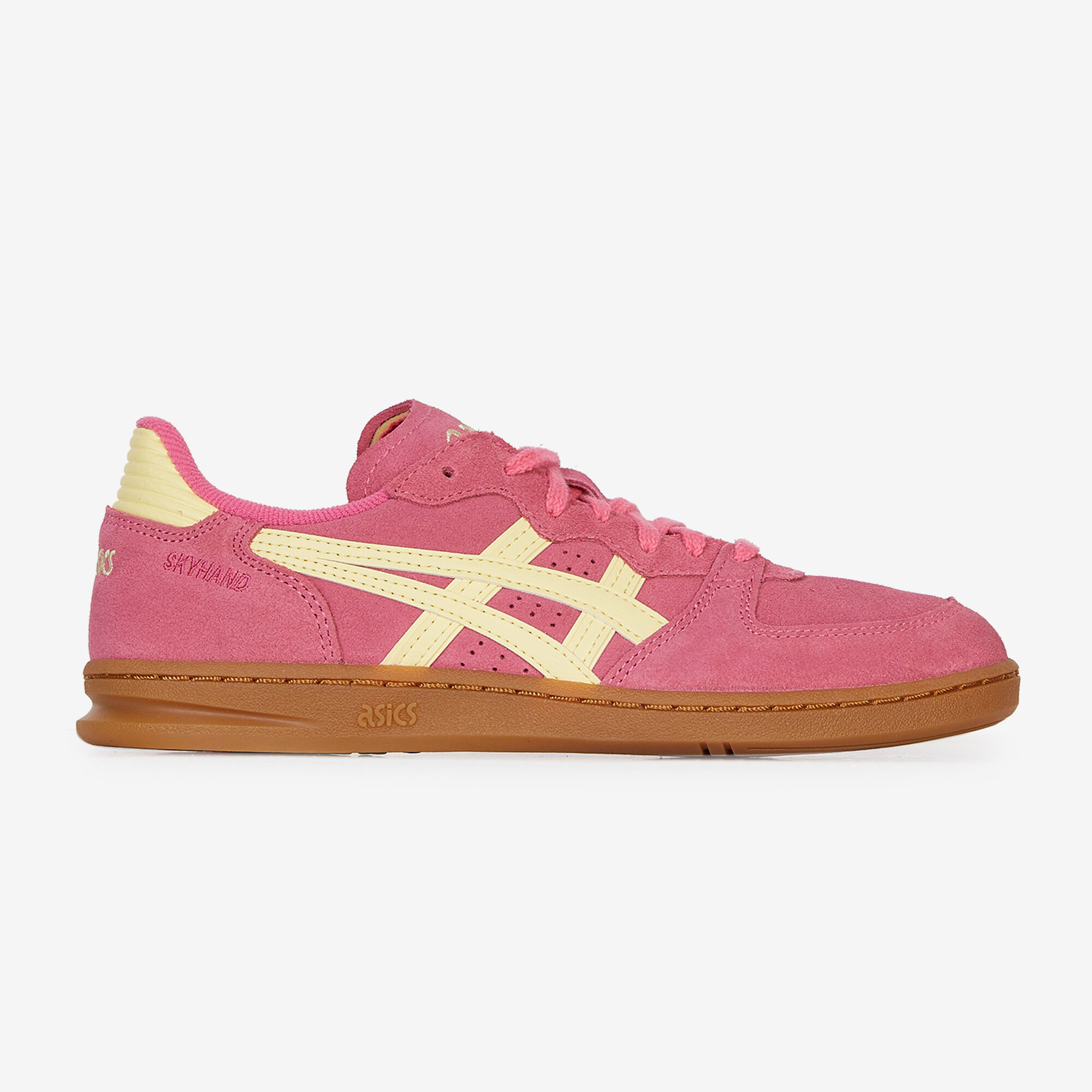 ASICS SKY HAND ROSE JAUNE SNEAKERS FEMME Courir.be