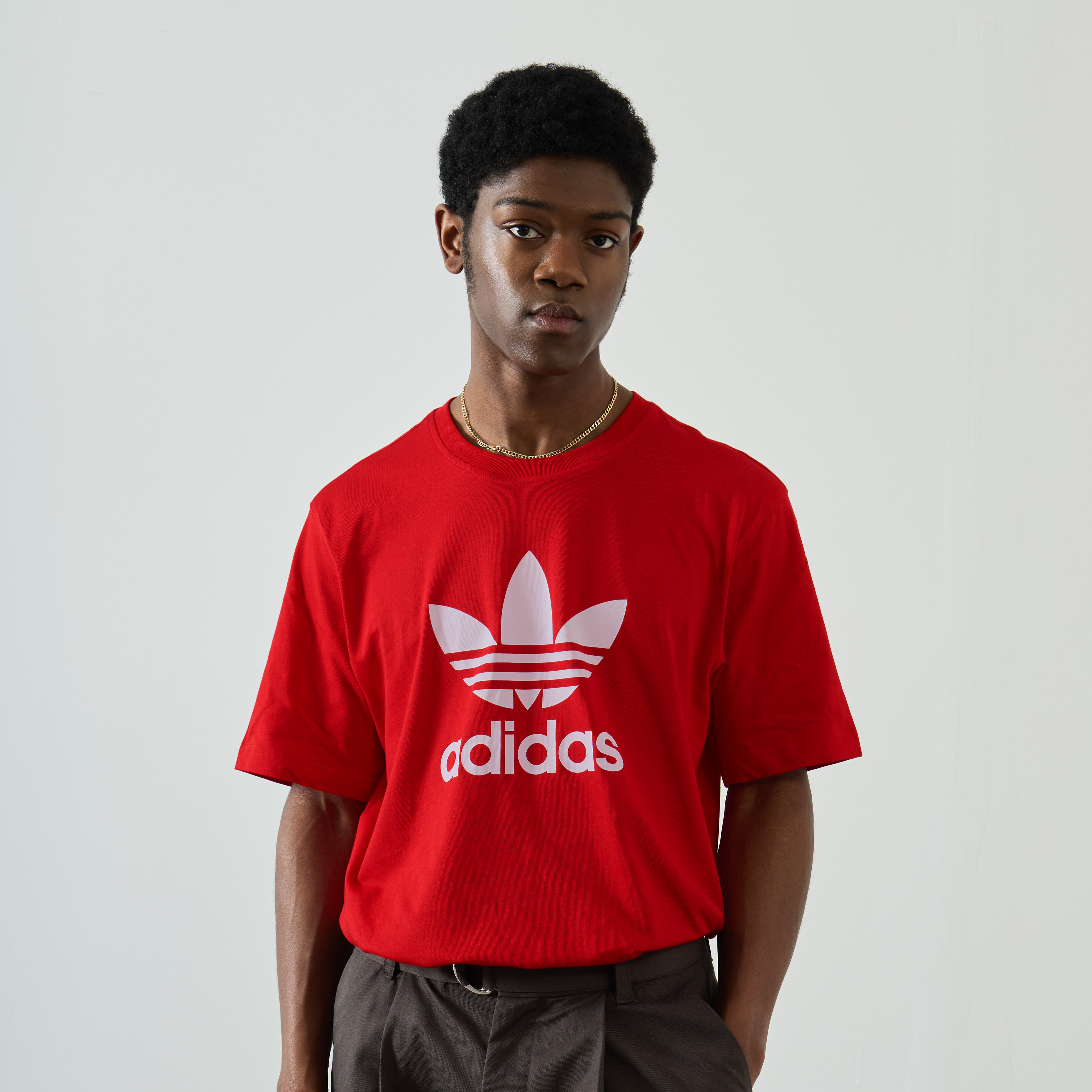 T shirt adidas homme rouge store