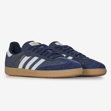 ADIDAS ORIGINALS samba SAMBA OG DENIM MARINE/BLANC HOMME