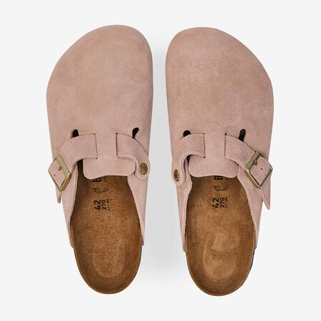 BIRKENSTOCK boston BOSTON SUEDE PURE SAGE ROZE HEREN