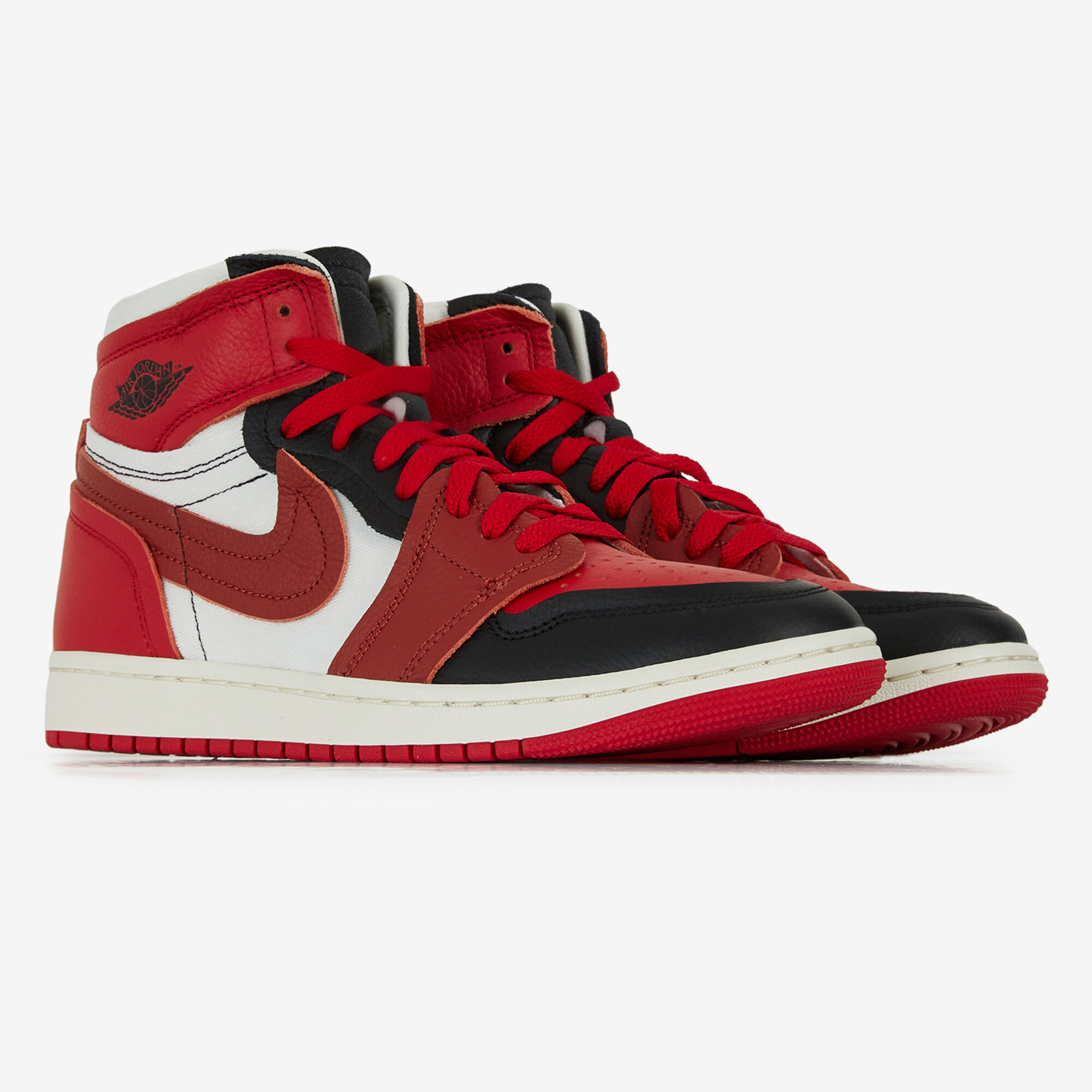 JORDAN AIR JORDAN 1 HIGH MM BLANC ROUGE SNEAKERS FEMME Courir.be
