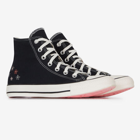 CONVERSE chuck taylor all star CHUCK TAYLOR ALL STAR HI LITLE FLORAL NOIR FEMME