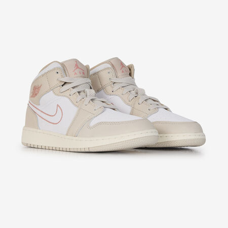 JORDAN air jordan 1 AIR JORDAN 1 MID BEIGE/BLANC JUNIOR