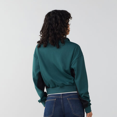 JORDAN JACKET TRACKTOP CORE KNIT BLEU/NOIR FEMME