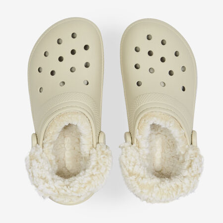 FLEECE LINED CLOG : BLANC