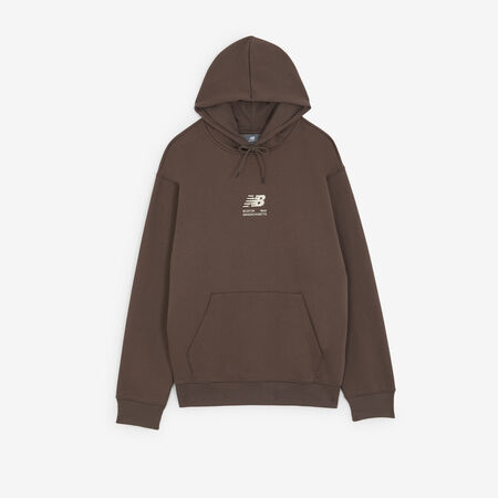 HOODIE BOSTON LOGO : MARRON/BEIGE