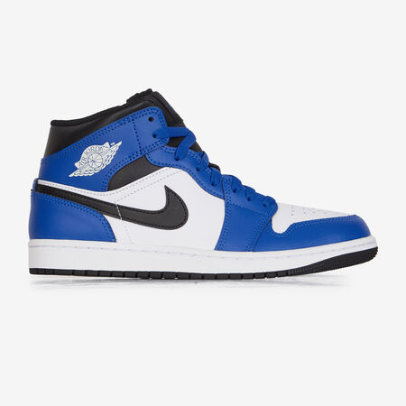 AIR JORDAN 1 MID : BLANC/BLEU