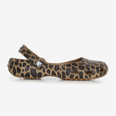 CROCS CLASSIC BALLET LEOPARD MARRON/NOIR DAMES