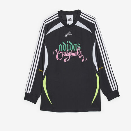 ADIDAS ORIGINALS TEE-SHIRT GRAPHIC LS NOIR/BLANC HOMME