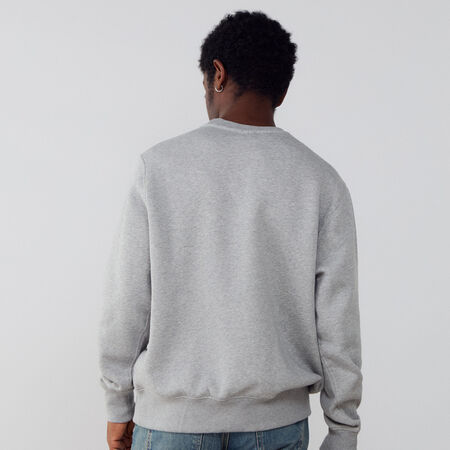 NIKE SWEAT CREW CLUB DT GRIS/BLANC HOMME