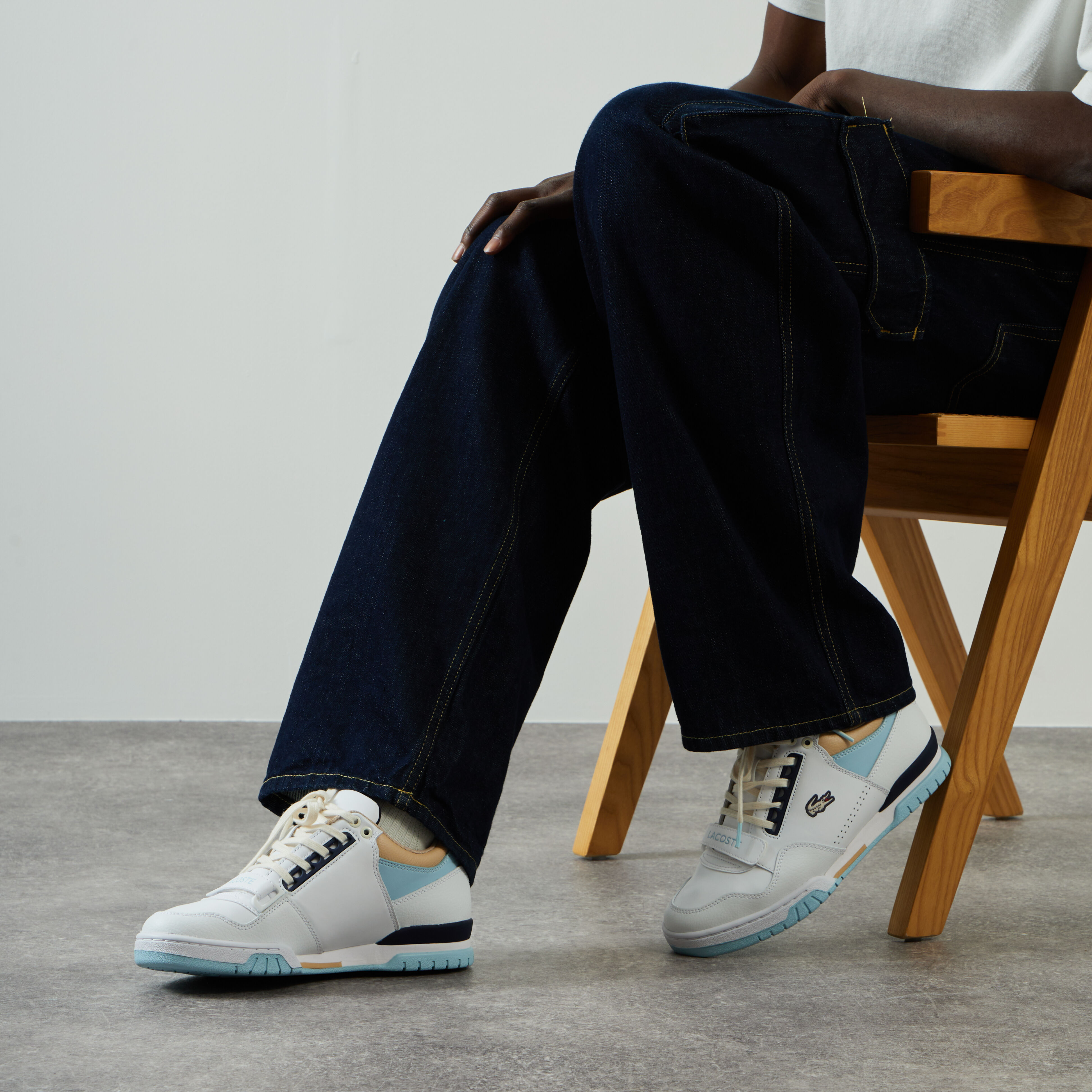 Lacoste missouri new arrivals blanc bleu