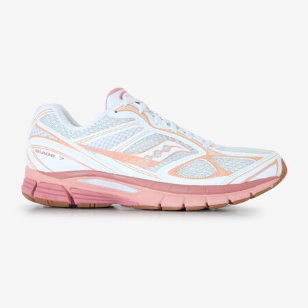 SAUCONY PROGRID GUIDE 7 BLANC/ROSE HOMME