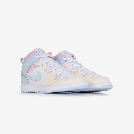 JORDAN air jordan 1 AIR JORDAN 1 MID LOVE IS IN THE AIR BLANC/BLEU KIND